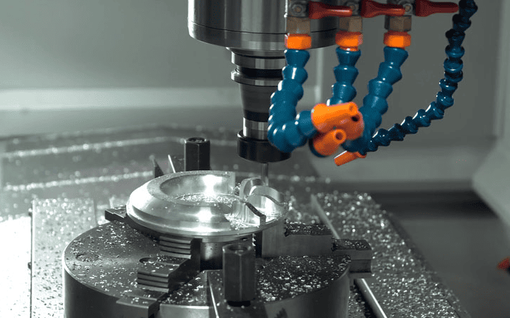 3-axis vertical machining center cutting